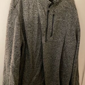 Eddie Bauer Men's Charcoal Zip-Up Sweater